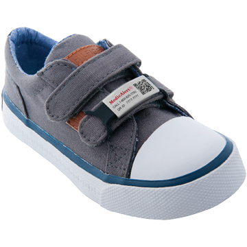 QR Code Shoe Tag Medical ID Black, Black, large image number 1